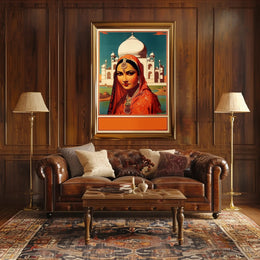Elegance at the Taj Mahal Poster