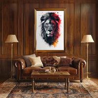 Majestic Lion Art Poster