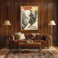 Chamonix Winter Sports Celebration Poster