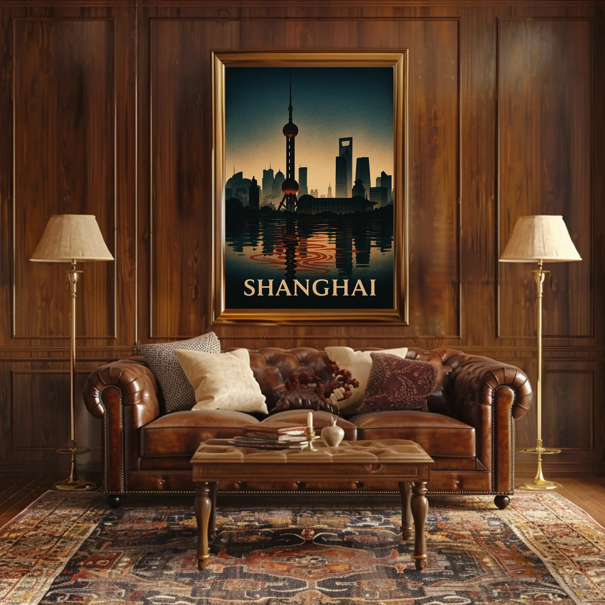 Shanghai Skyline Poster