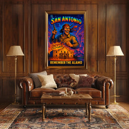Remember the Alamo San Antonio Tribute Poster