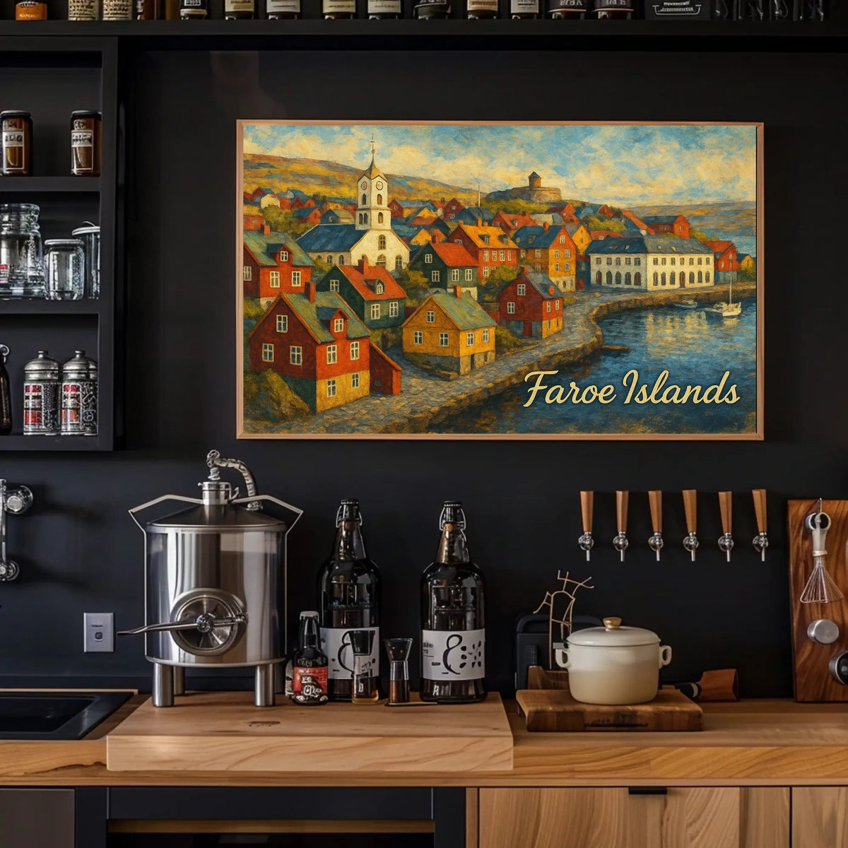 Faroe Islands Scenic View Poster