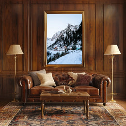 Winter Mountain Retreat Poster