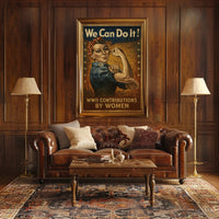 Empowering Women WWII Icon Propaganda Poster