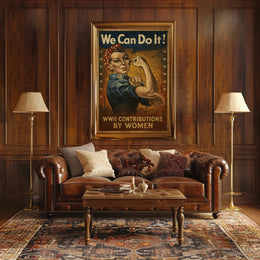 Empowering Women WWII Icon Propaganda Poster