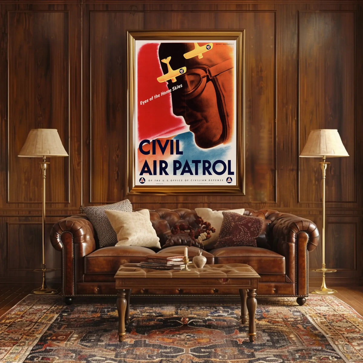 Eyes of the Home Skies WWII Poster