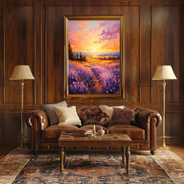 Lavender Sunset Poster