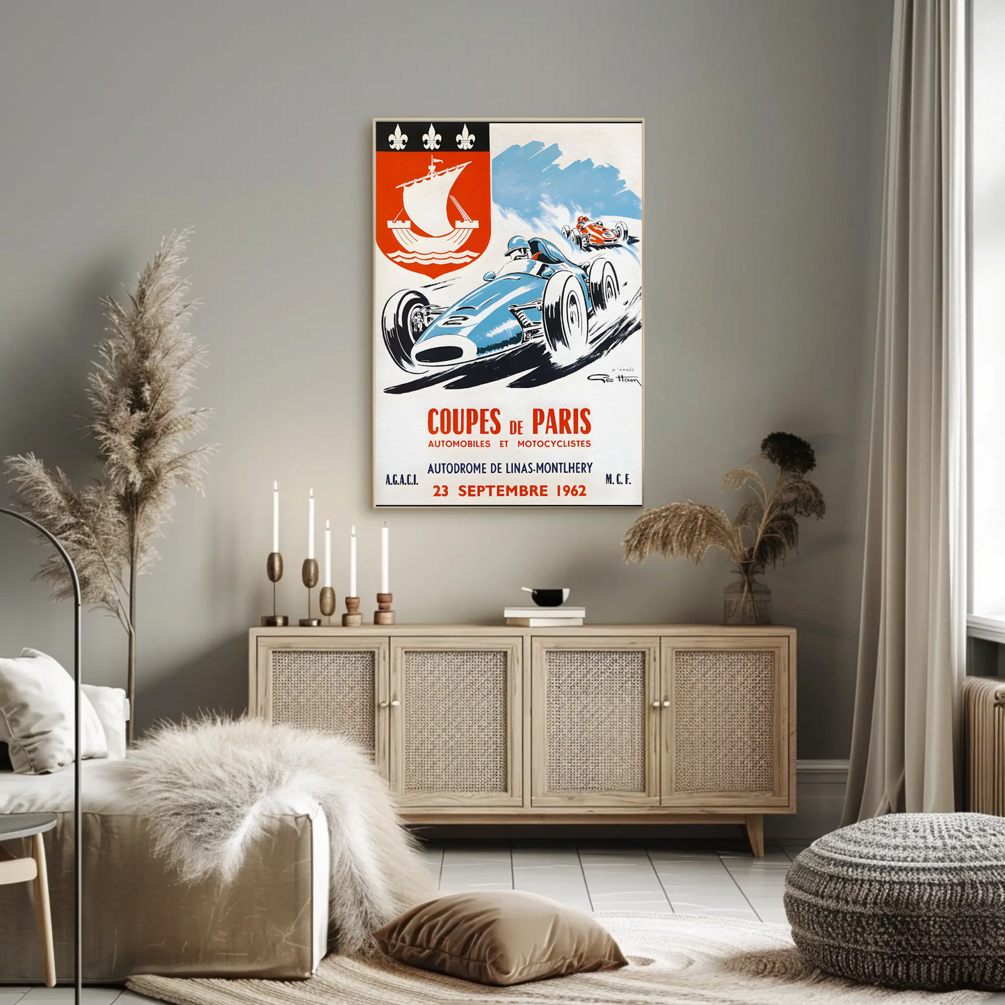 Coupes de Paris – 1962 Vintage Racing Poster