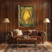 Winter Skating In St. Louis Poster