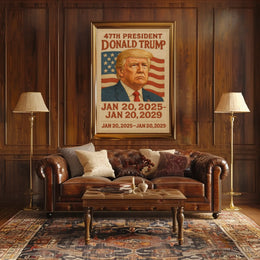 Trump Embroidered Patriot Decor Poster