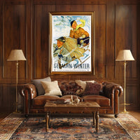 Winter Sleigh Ride Adventure Travel Poster PosterGoat
