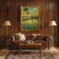 San Diego Pacific Holiday Poster