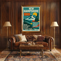 New Hampshire Scenic Vintage Travel Poster PosterGoat