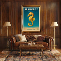 Seahorse Marine Life Poster