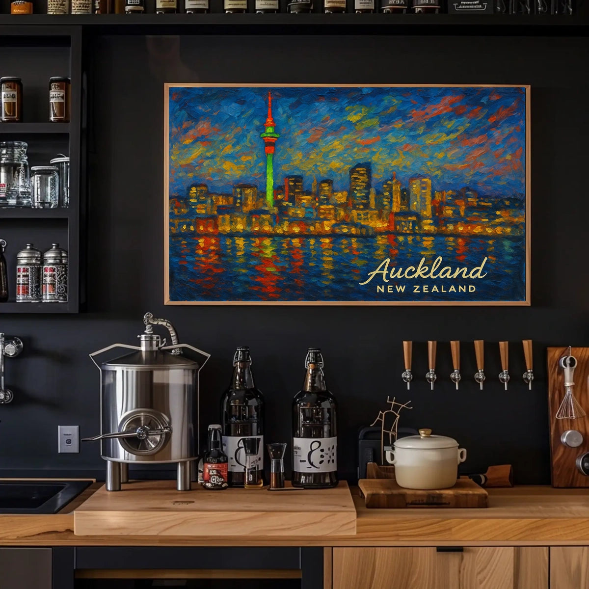 Auckland Skyline Poster