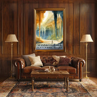 Mammoth Cave Watercolor Wall Art Poster