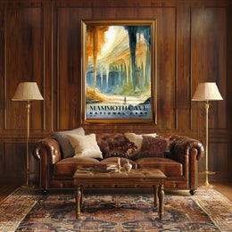 Mammoth Cave Watercolor Wall Art Poster