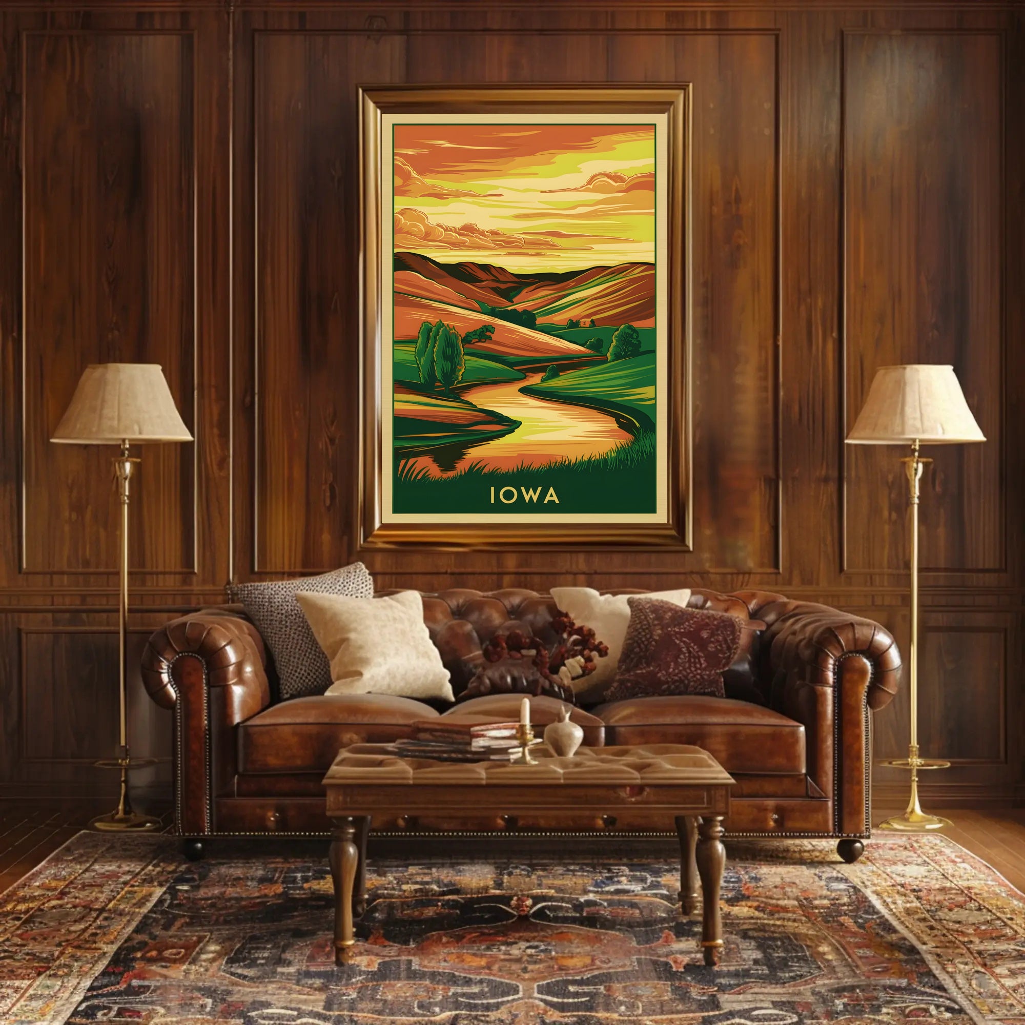 Serene Iowa Landscape Poster