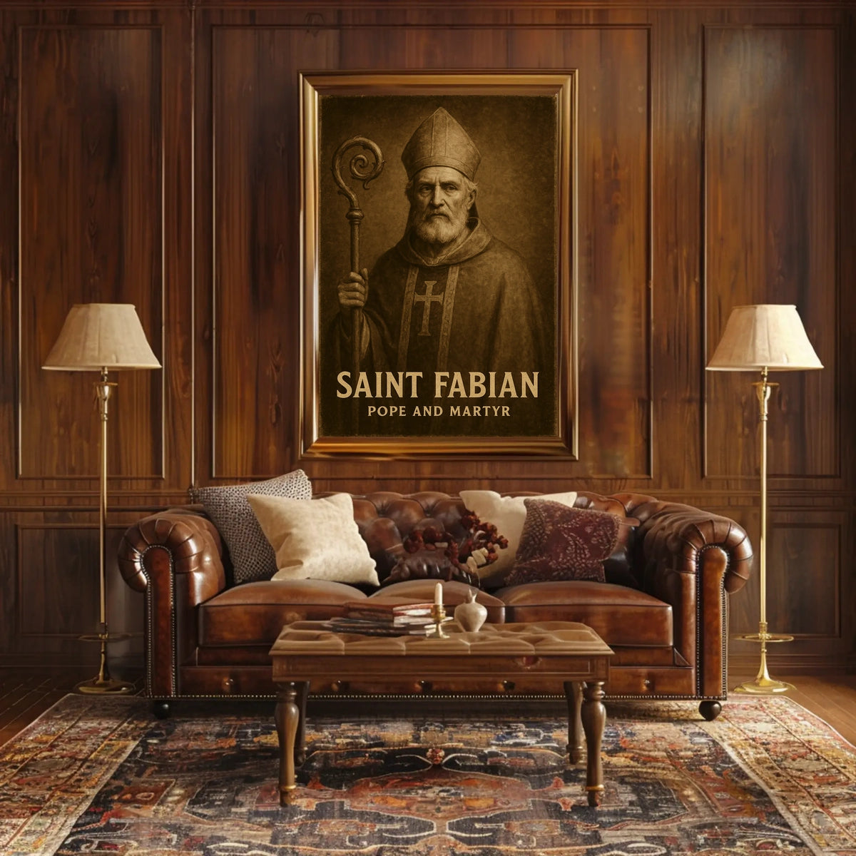 Saint Fabian Pope And Martyr Poster