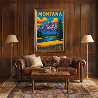 Montana Landscape Poster