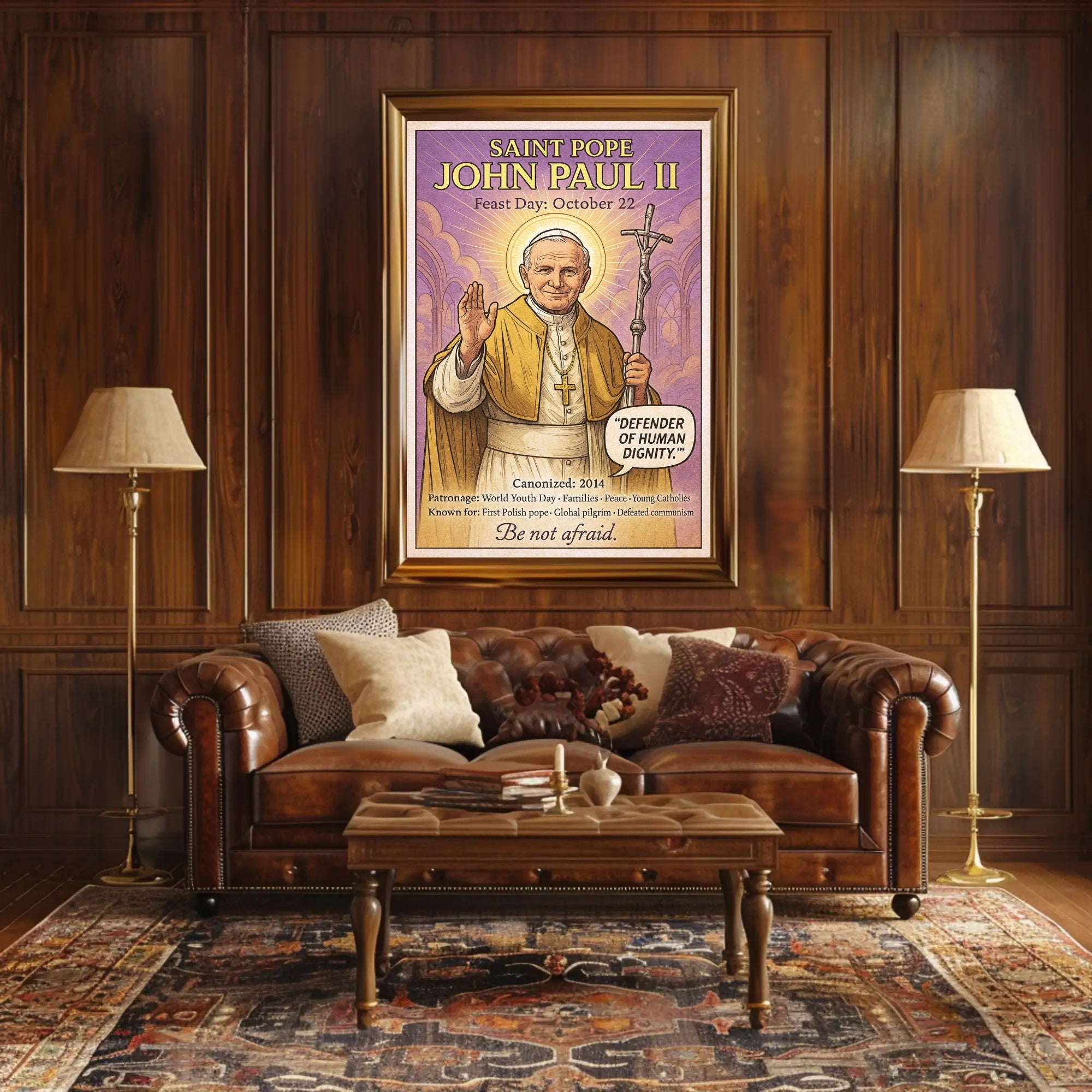 Saint Pope John Paul II Poster PosterGoat