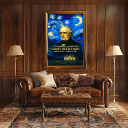 James Buchanan 15th President of the United States Presidential Masterpiece Series Poster
