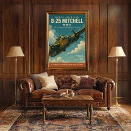 North American B-25 Mitchell WWII Icon Poster