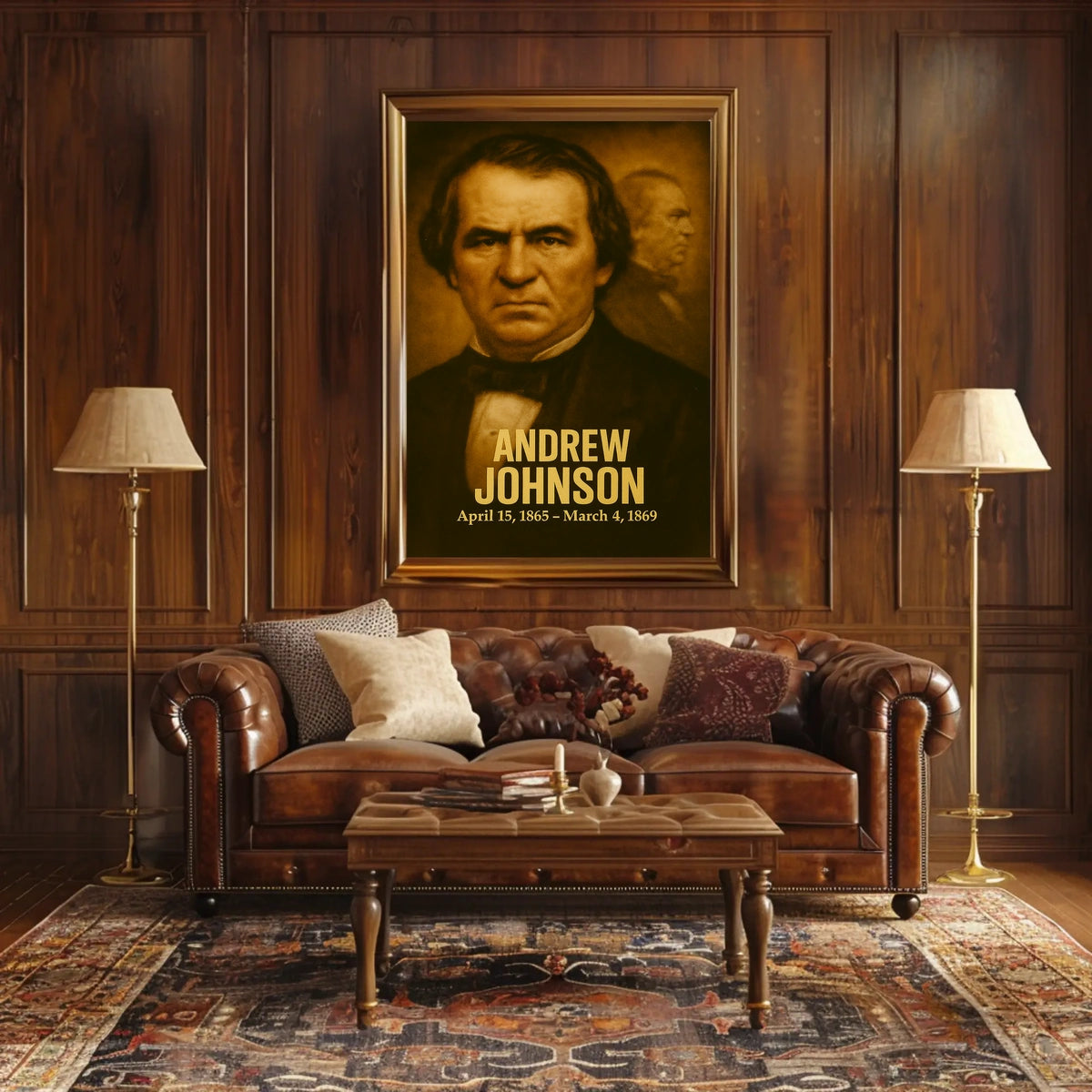 Andrew Johnson 17Th President Poster