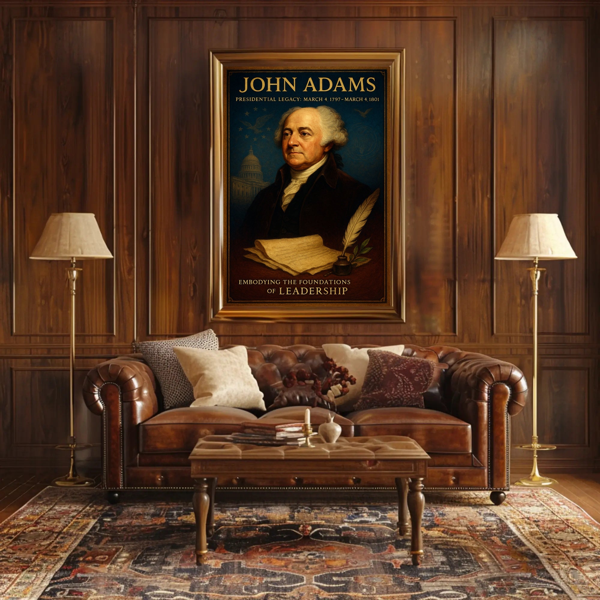 John Adams 2nd President Poster PosterGoat