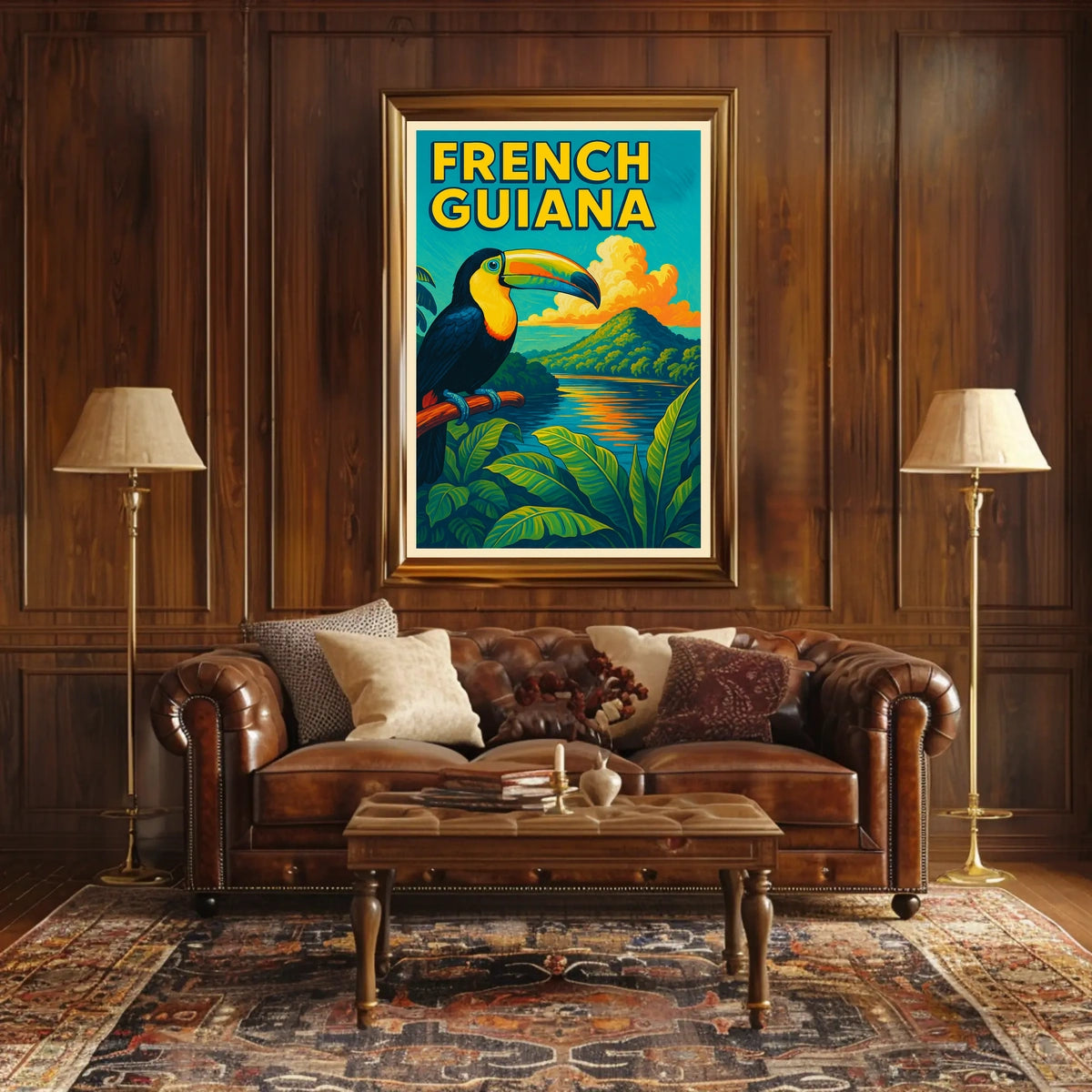 French Guiana Tropical Paradise Poster
