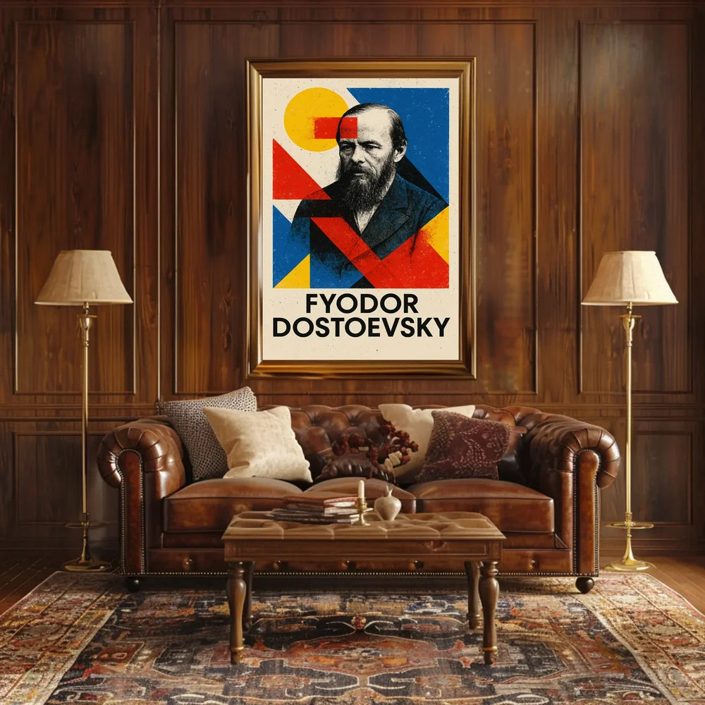 Fyodor Dostoevsky Literary Tribute Art Poster