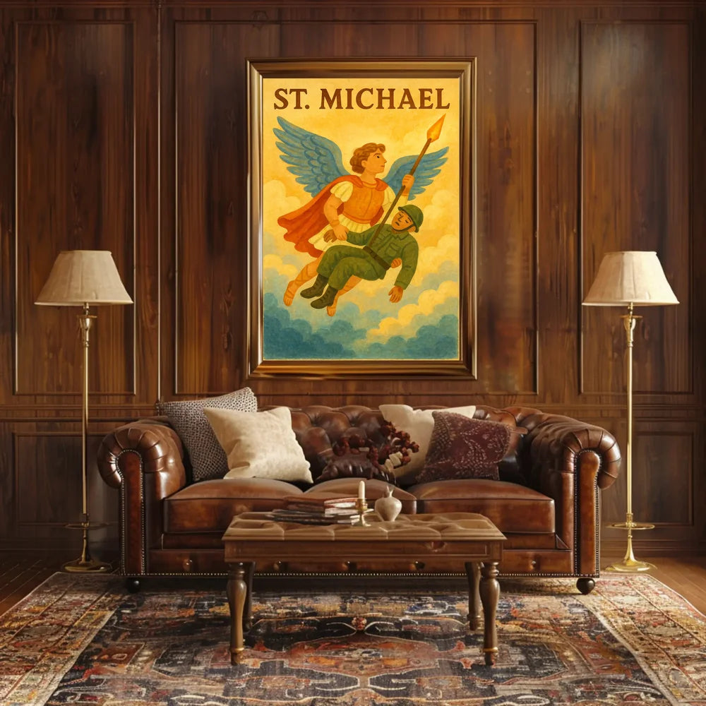 St. Michael Archangel Spiritual Art Poster