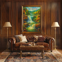 Alabama Waterfall Poster