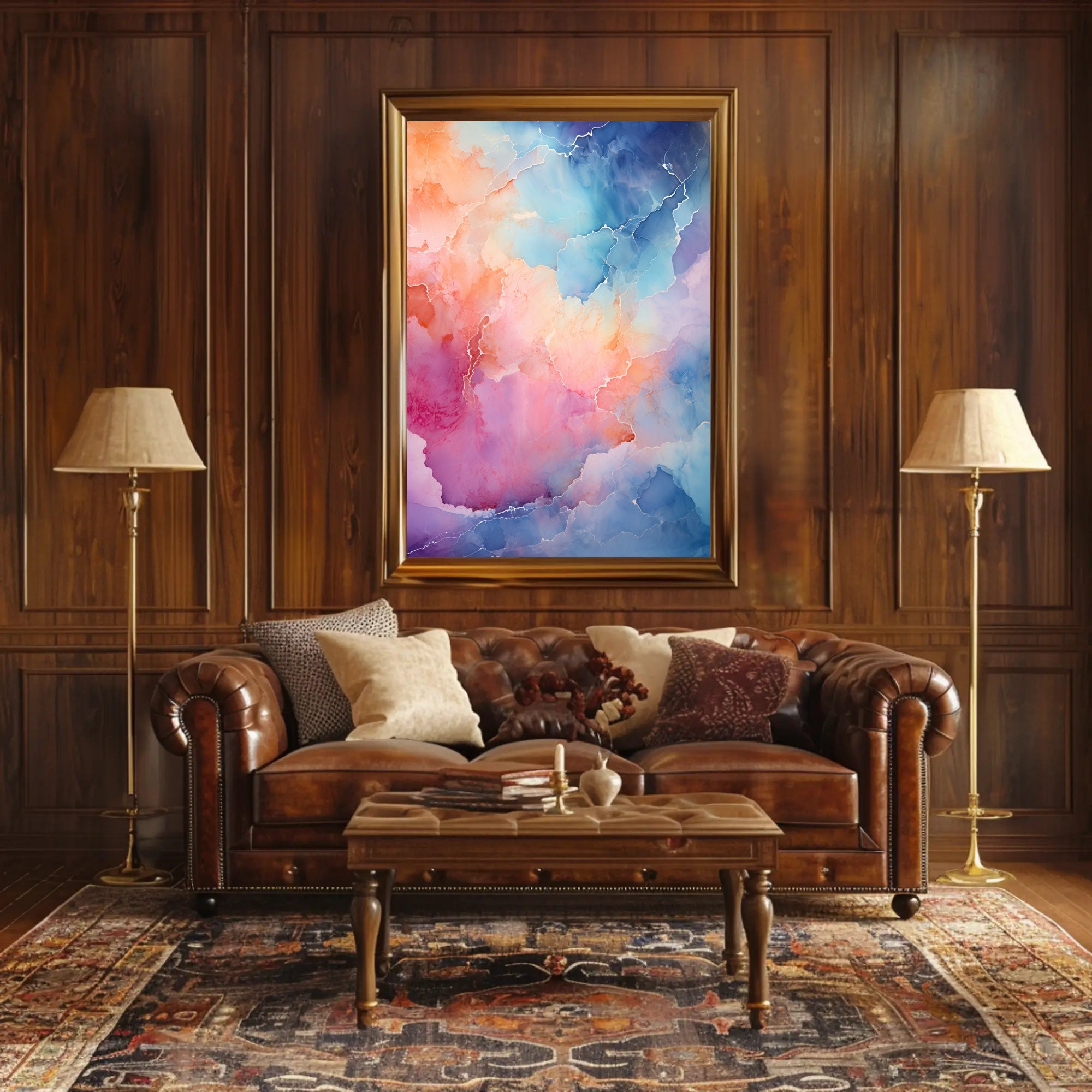 Abstract Color Symphony Abstract Poster PosterGoat