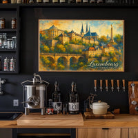 Luxembourg Cityscape Wanderlust Photography Realism Poster