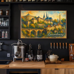 Luxembourg Cityscape Wanderlust Photography Realism Poster