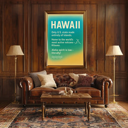 Hawaii Aloha Spirit Minimalist Travel Poster