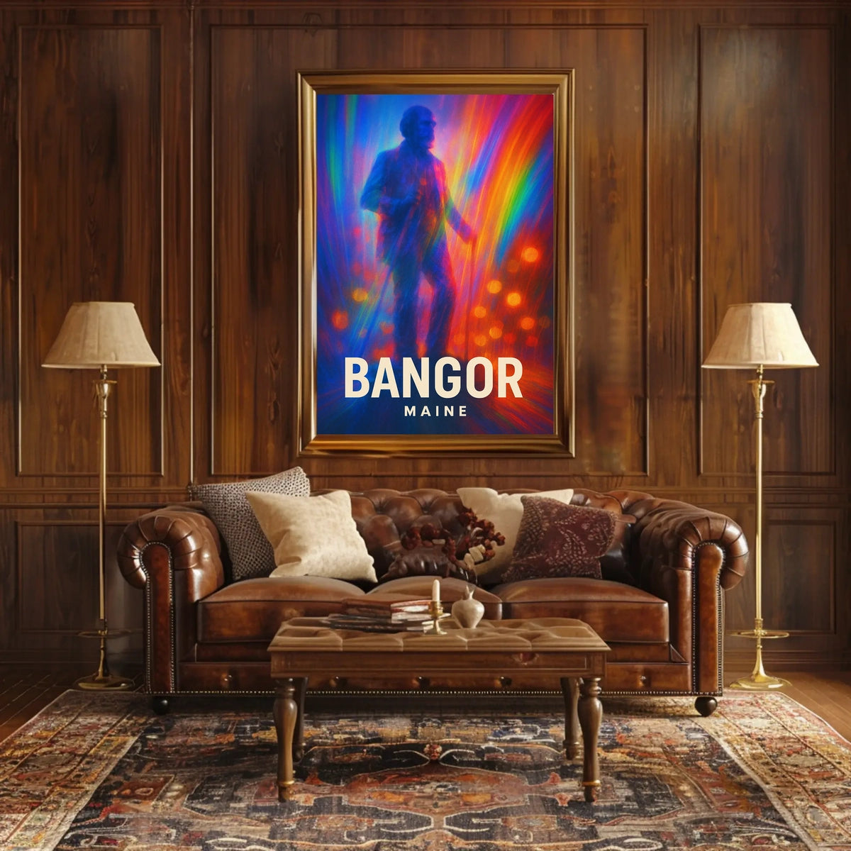 Bangor Maine Vibrant Tribute Wanderlust Poster