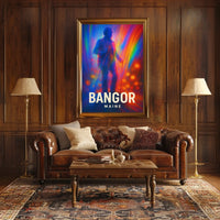Bangor Maine Vibrant Tribute Wanderlust Poster