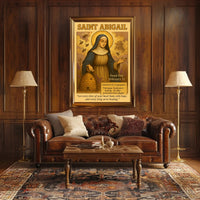 Saint Abigail's Spiritual Protection Vintage Heritage Poster
