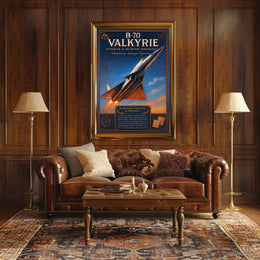 B-70 Valkyrie Pinnacle of Aviation Innovation Poster