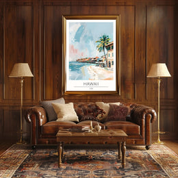 Tranquil Hawaiian Coastline Poster PosterGoat
