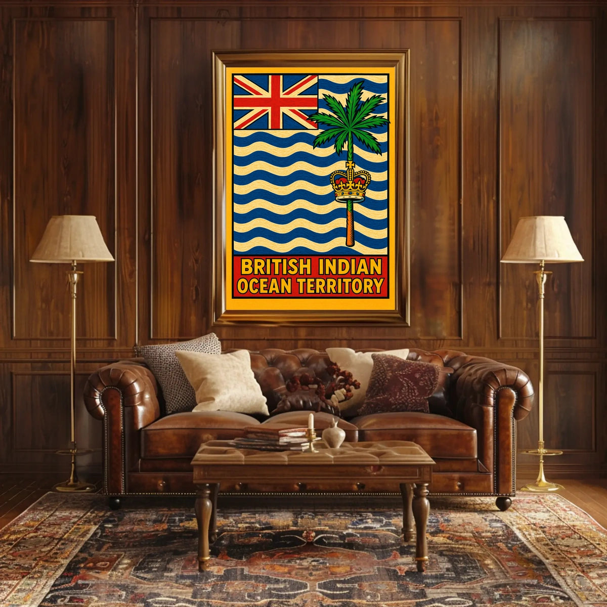 British Indian Ocean Territory Flag Poster