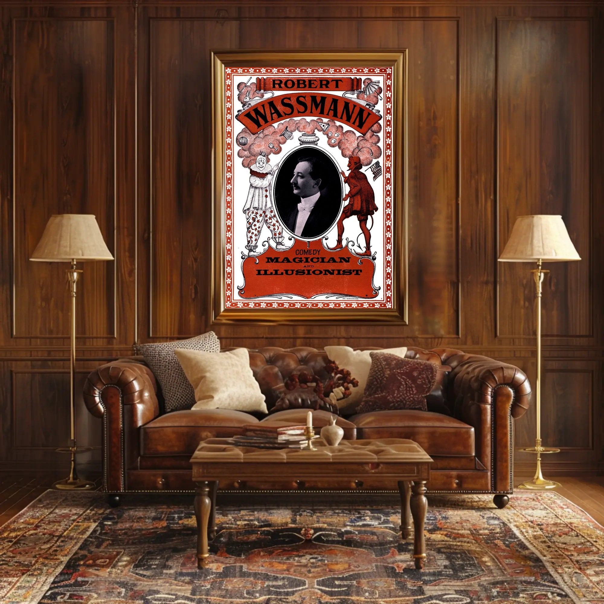 Vintage Magician and Illusionist Poster - Cultural or Heritage Poster