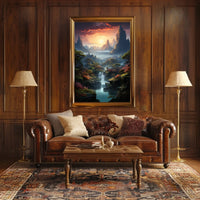 Majestic Mountain Landscape Poster