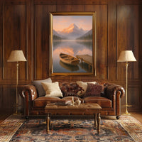 Tranquil Mountain Reflections Poster
