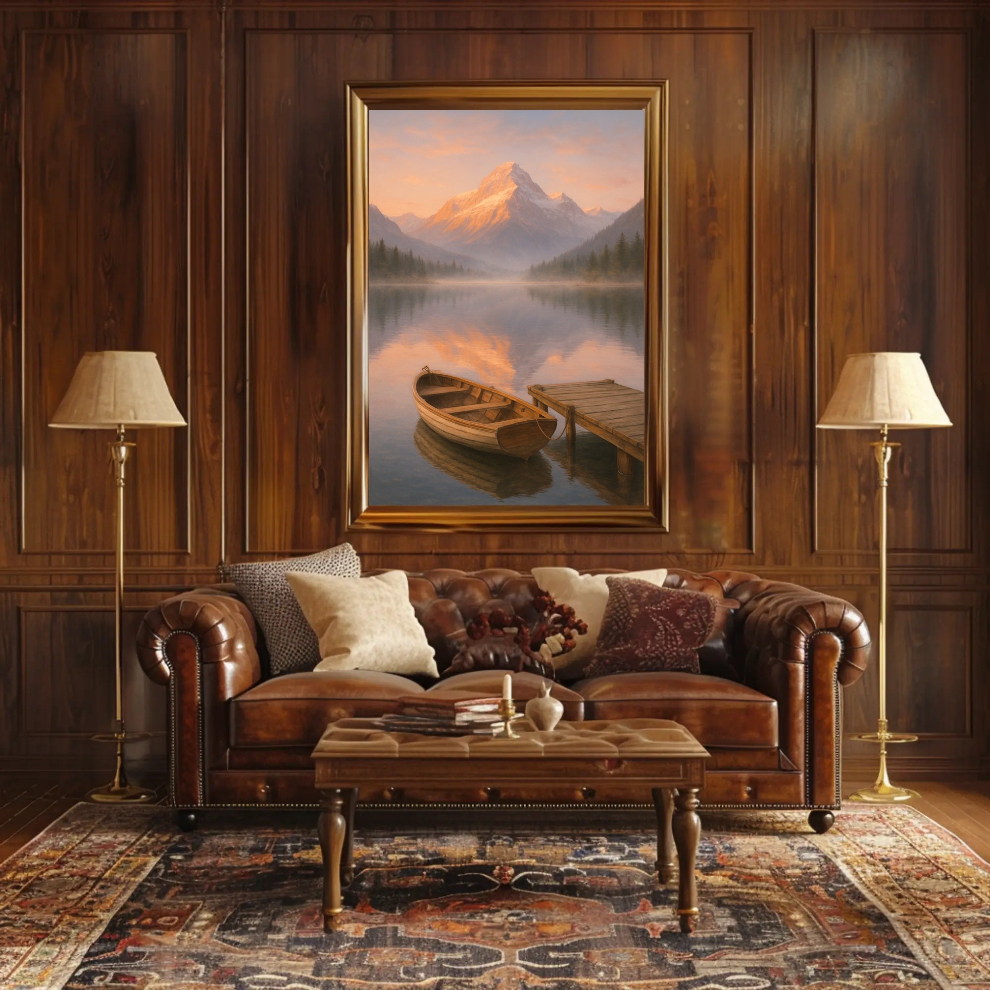 Tranquil Mountain Reflections Poster