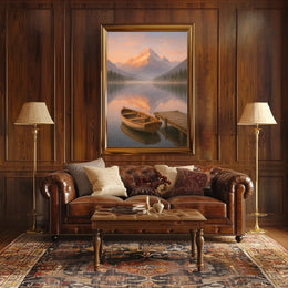 Tranquil Mountain Reflections Poster