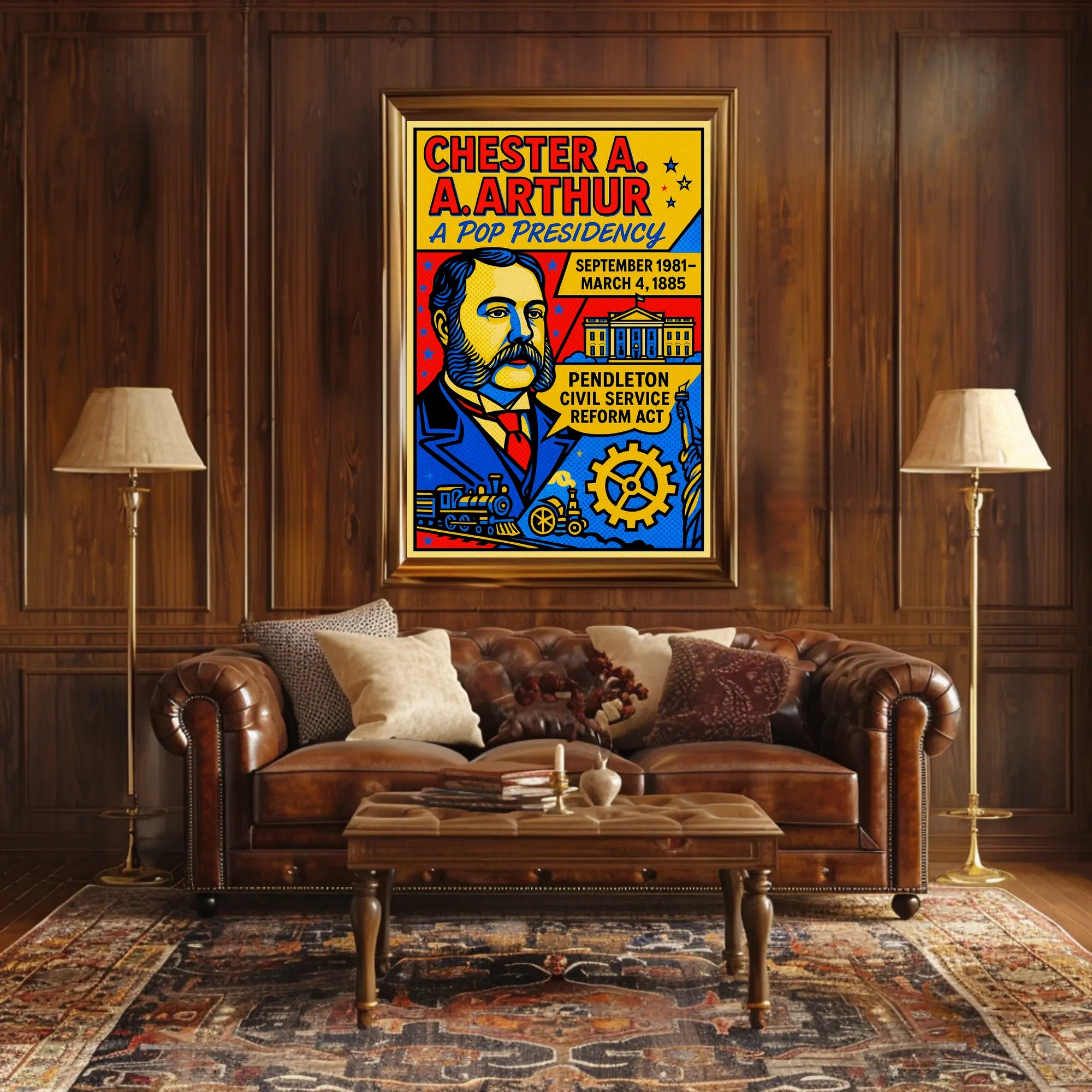 Chester A. Arthur A Pop Presidency Poster PosterGoat