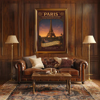 Parisian Elegance Vintage Travel Poster